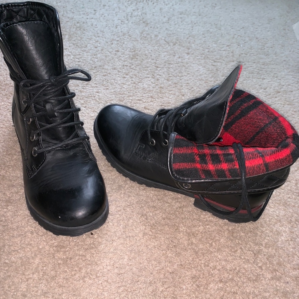 Rock and Candy Spraypaint Combat Boots